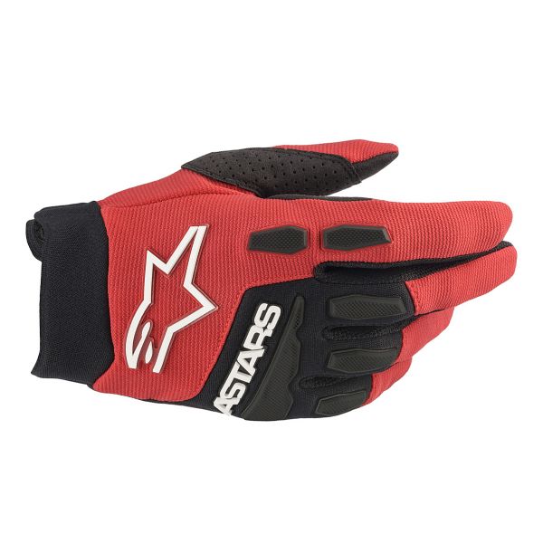 Guantes motocross Alpinestars Full Bore Bright Red Black Niño Guantes motocross Alpinestars Full Bore Bright Red Black Niño