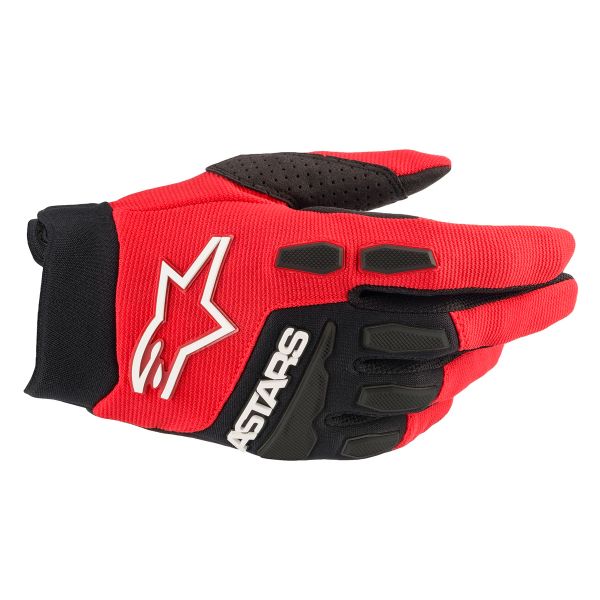 Guantes motocross Alpinestars Full Bore Rojo brillante Negro Guantes motocross Alpinestars Full Bore Rojo brillante Negro