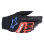 Guantes motocross Alpinestars Full Bore XT Negro Rojo brillante Azul