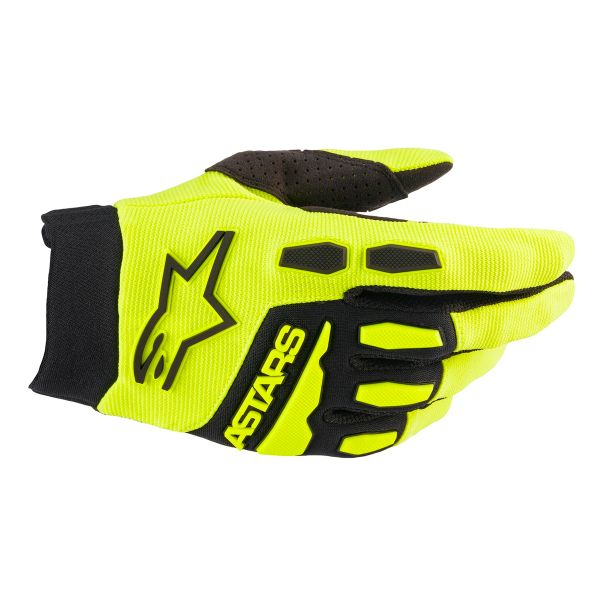 Guantes motocross Alpinestars Full Bore Amarillo Fluo Negro Guantes motocross Alpinestars Full Bore Amarillo Fluo Negro