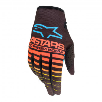 Guantes motocross Alpinestars Guante Radar Negro Amarillo Fluo Coral Guantes motocross Alpinestars Guante Radar Negro Amarillo Fluo Coral