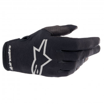 Guantes motocross Alpinestars Radar Gloves Black Brushed Silver