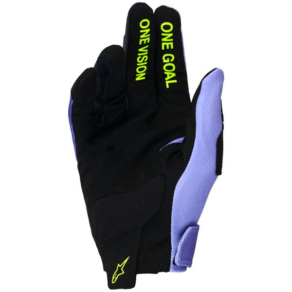 Alpinestars Radar Gloves Purple Yellow Fluo