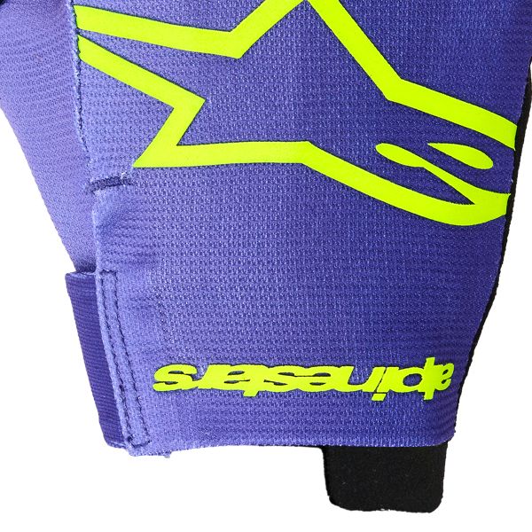 Alpinestars Radar Gloves Purple Yellow Fluo