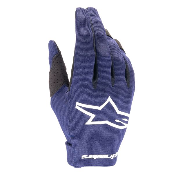 Guantes motocross Alpinestars Radar Noche Azul Marino Blanco