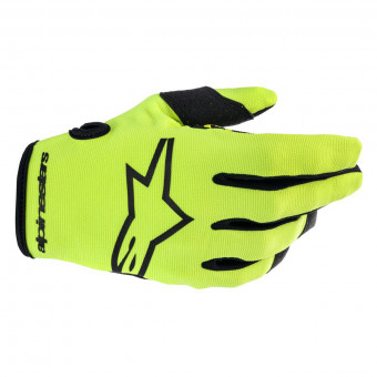 Guantes motocross Alpinestars Radar Yellow Fluo Black Niño Guantes motocross Alpinestars Radar Yellow Fluo Black Niño