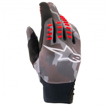 Guantes motocross Alpinestars SMX-E Black Camo Red Fluo Guantes motocross Alpinestars SMX-E Black Camo Red Fluo