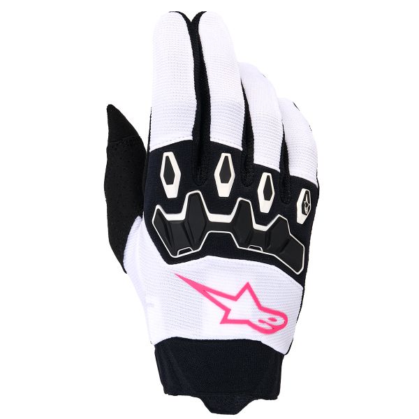 Guantes motocross Alpinestars Stella Full Bore V2 Gloves White Pink Fluo Black Guantes motocross Alpinestars Stella Full Bore V2 Gloves White Pink Fluo Black
