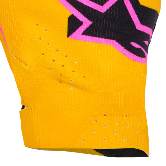 Alpinestars Supertech Mx Gloves Gold Black Fluo Pink
