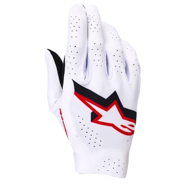 Guantes motocross Alpinestars Supertech Mx Gloves White Black Fire Red Guantes motocross Alpinestars Supertech Mx Gloves White Black Fire Red