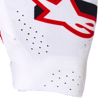 Alpinestars Supertech Mx Gloves White Black Fire Red