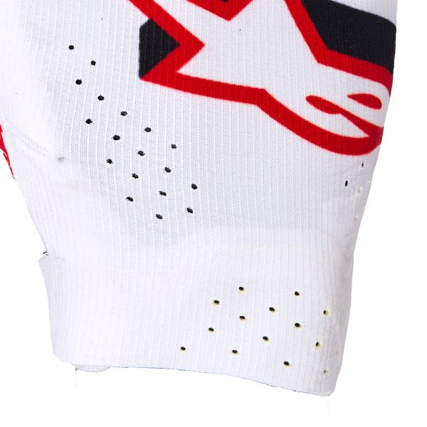 Alpinestars Supertech Mx Gloves White Black Fire Red