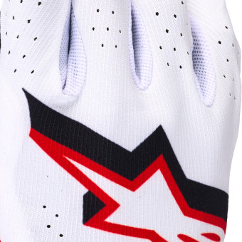 Alpinestars Supertech Mx Gloves White Black Fire Red