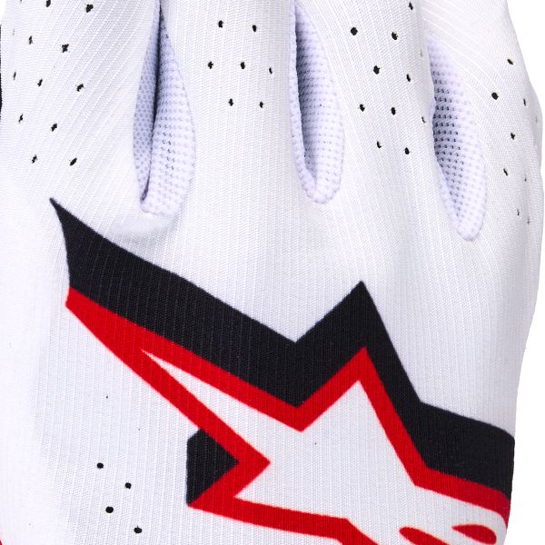 Alpinestars Supertech Mx Gloves White Black Fire Red