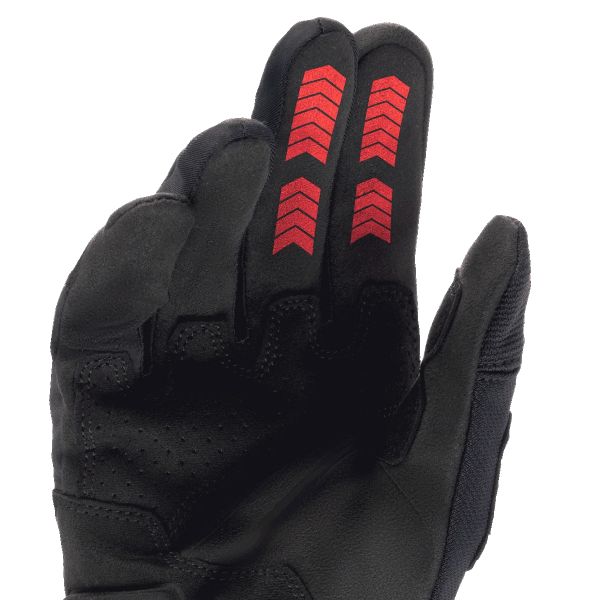 Alpinestars Guante Techdura Rojo Fuego Negro