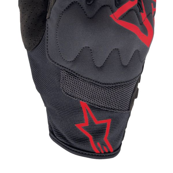 Alpinestars Guante Techdura Rojo Fuego Negro
