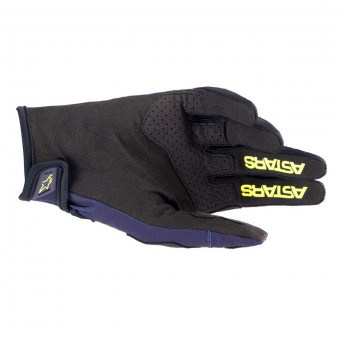 Alpinestars Techstar Gloves Night Navy Yellow Fluo