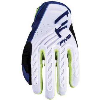 Guantes motocross Five Mxf3 Evo Niños Azul marino blanco fluo Amarillo Guantes motocross Five Mxf3 Evo Niños Azul marino blanco fluo Amarillo