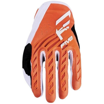 Guantes motocross Five Mxf3 Evo Niño Naranja blanco Guantes motocross Five Mxf3 Evo Niño Naranja blanco