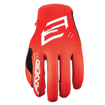 Guantes motocross Five Mxf4 Niño Mono Rojo Guantes motocross Five Mxf4 Niño Mono Rojo