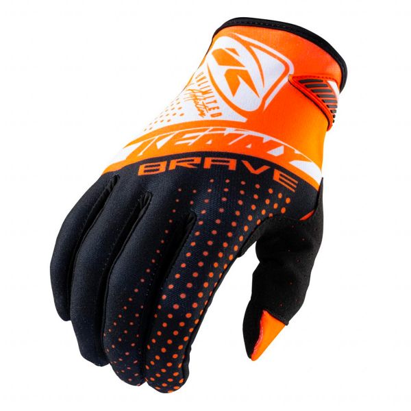 Guantes motocross Kenny Brave Orange Gloves