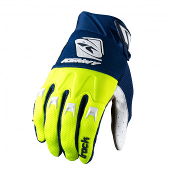 Guantes motocross Kenny Track Navy Neon Yellow Gloves Guantes motocross Kenny Track Navy Neon Yellow Gloves