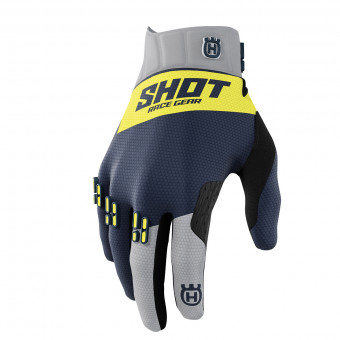 Guantes motocross SHOT Aerolite Husqvarna Glove Dark Grey