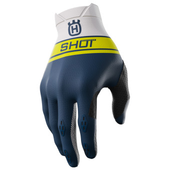 Guantes motocross SHOT Aerolite Husqvarna Limited Edition 2024 Blue CE