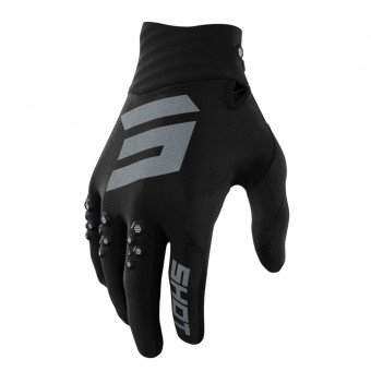 Guantes motocross SHOT Contact Black Gloves