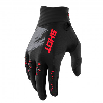 Guantes motocross SHOT Contact Draw Glove Red