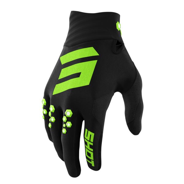 Guantes motocross SHOT Contact Green Gloves