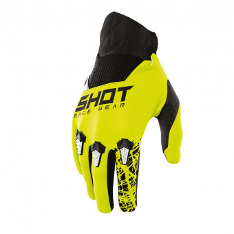 Guantes motocross SHOT Devo Storm Glove Lime Ni�o