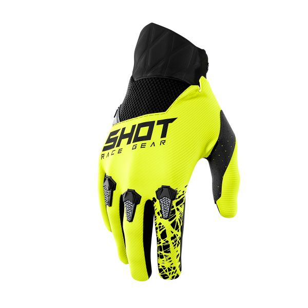 Guantes motocross SHOT Devo Storm Glove Neon Yellow Niño Guantes motocross SHOT Devo Storm Glove Neon Yellow Niño
