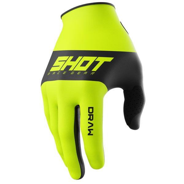 Guantes motocross SHOT Draw Sky Amarillo Nen