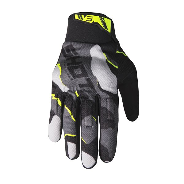 Guantes motocross SHOT Drift Camo Neon Yellow