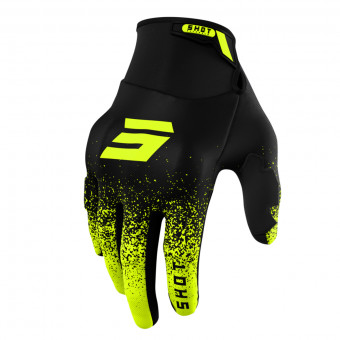 Guantes motocross SHOT Drift Edge Neon Yellow