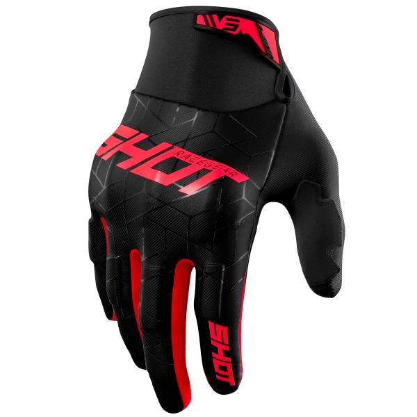 Guantes motocross SHOT Drift Spider Red