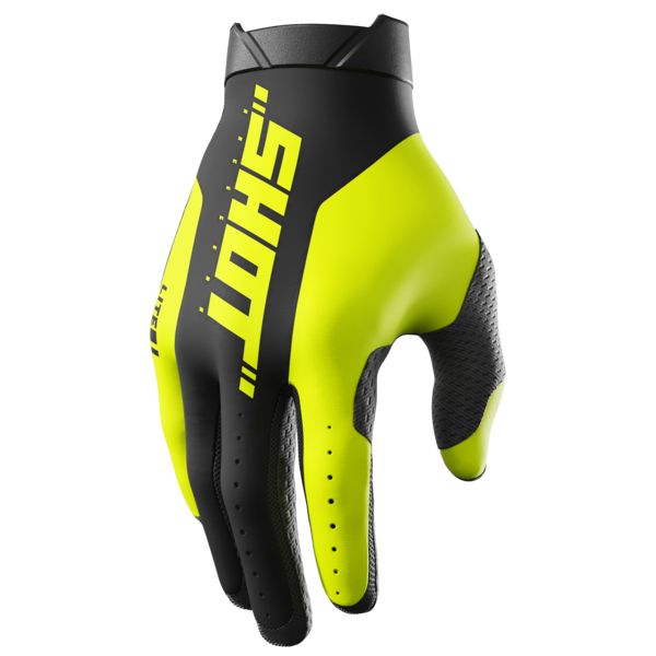 Guantes motocross SHOT Lite Pro Amarillo Nen