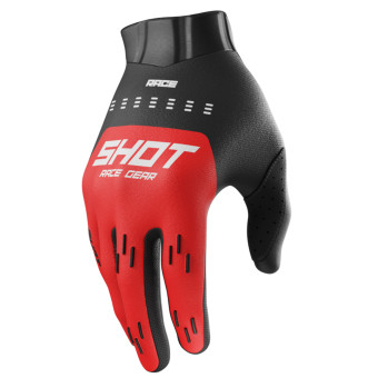 Guantes motocross SHOT Race Evo Rojo