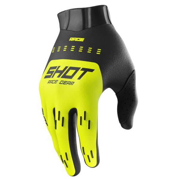 Guantes motocross SHOT Race Kid Evo Amarillo Nen