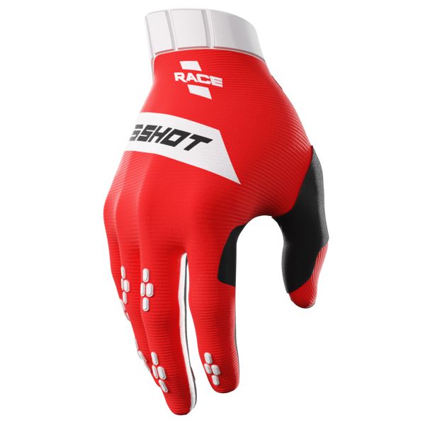 Guantes motocross SHOT Race Red Guantes motocross SHOT Race Red