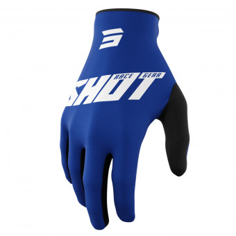 Guantes motocross SHOT Raw Burst Blue Gloves