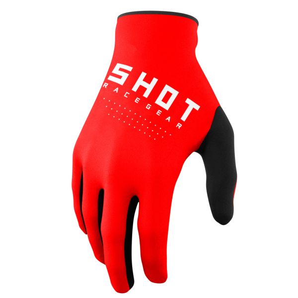 Guantes motocross SHOT Raw Red