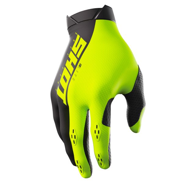 Guantes motocross SHOT Trainer CE 3.0 Black Neon Yellow