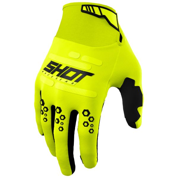 Guantes motocross SHOT Vision Glove Neon Yellow