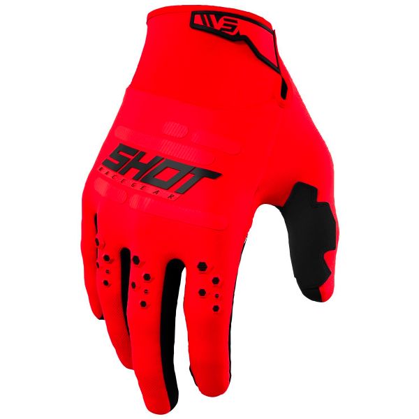 Guantes motocross SHOT Vision Glove Red