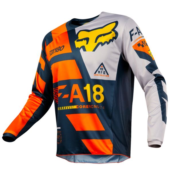 Camiseta Motocross FOX 180 Sayak Orange Ni�o 009