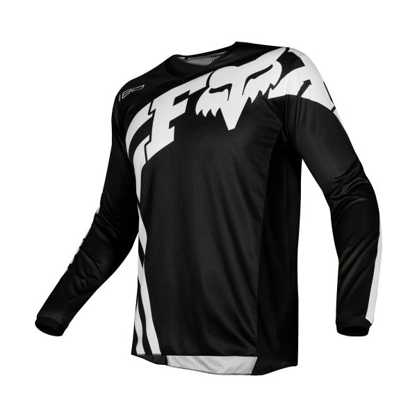 Camiseta Motocross FOX 180 Cota Negro Blanco