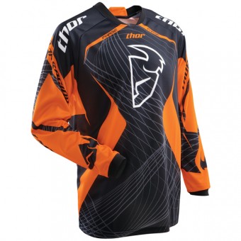 Camiseta Motocross Thor Phase Naranja Spiral Jersey