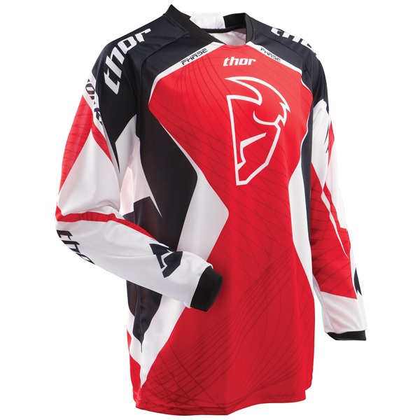 Camiseta Motocross Thor Phase Red Spiral Jersey